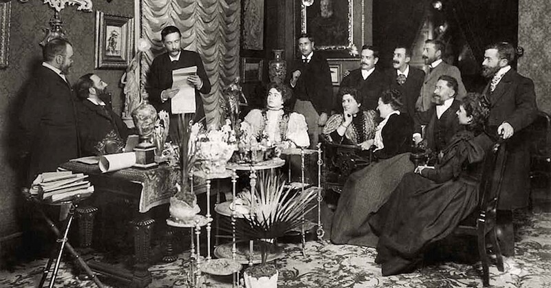 Tertulia literaria, 1897